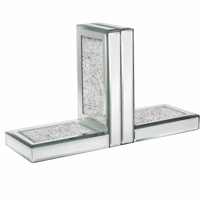 Mercer41 Crushed Mirror Bookends Wayfair